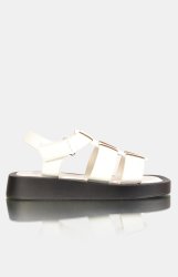 Footwork Ladies Quest Flat Sandals - White - White UK 5