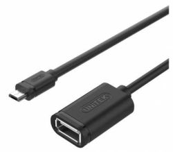 UNITEK CAB-USB-MICBM-AF-0.2 USB 2.0 Micro-b Male To USB Type-a Female Otg Cable - Used- Good Condition