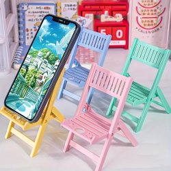 Relax In Style With Our Foldable Beach Chair Phone Stand - Perfect Gift For Any Occasion