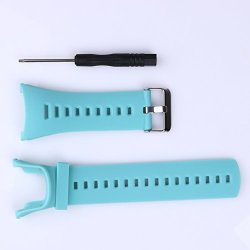 Ueb Soft Black Rubber Replacement Watch Band Strap For Suunto Ambit 3 Peak ambi Teal
