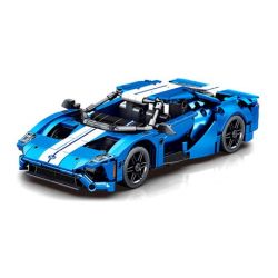 Technic Pullback - 1 18 Scale Ford GT - 452-PIECES - 23CM