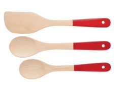 Kitchen Craft Wooden Tool Set - Red