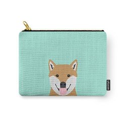 SOCIETY6 Cassidy - Shiba Inu Gifts For Dog Lovers And Cute Shiba Inu Phone Case For Shiba Inu Owner Gifts Carry-all Pouch Small 6" X 5"