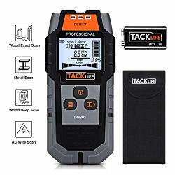 Tacklife Stud Finder Wall Scanner 4 In 1 Center Finding Electronic Wall Detector Finders With Sound Warning Four Scan Modes For Wood Stud metal live Ac