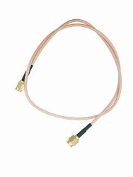 Hestish 1 Pcs 1.6FEET 50CM Sma Male To Sma Male RG316 Cable