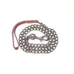 Chain Lead With Leather Handle 2 X 1200MM