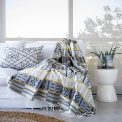 My Africa Kente Throw Wild Dove nugget Gold