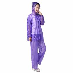 Wind-susu Rain Suit Rain Jacket + Rain Pants Rain Suit Transparent Waterproof Outdoor Split Pants Outdoor Rainproof Suits For Woman Man Adult