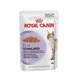 ROYAL CANIN Sterilised In Gravy Wet Cat Food - 12X85 Grams