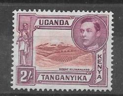 Kenya Uganda Tanganyika 1938 Kgvi 2s Perf 13 1 4 Fine Mint