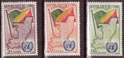 Congo 1961 Admission Into Uno Complete Mounted Mint Set