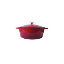 Oval Casserole 4L Red