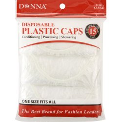 Donnay Donna Disposable Plastic Caps Clear 15 P
