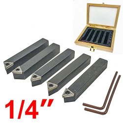 5-Piece 3//8/" Indexable Carbide Tool Bit Sets C6