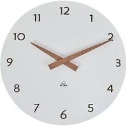 On Time Wall Clock - No Frame White 30CM