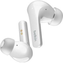 Belkin Soundform Flow Wireless Noise Cancelling Earbuds White