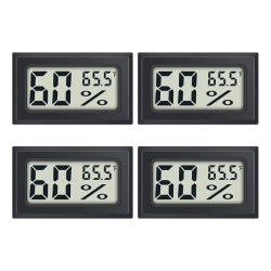 Temperature And Humidity Meter Gauge - 4 Pack