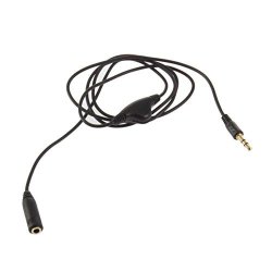 3.5MM M f 1M Stereo Headphone Audio Extension Cord Cable With Volume Control For Stereo Headphones Speakers Microphones
