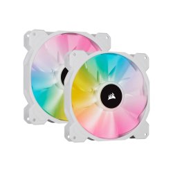 White SP140 Rgb Elite 140MM Rgb LED Fan With Airguide Dual Pack With Lighting Node Core - CO-9050139-WW
