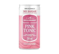 HALL & BRAMLEY Pink Tonic Sugar Free 24 X 200ML