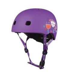 Scooter Helmet Purple Floral