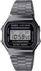 Casio Retro A168WGG-1ADF Chrome Digital Stainless Steel Watch