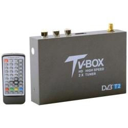 DVB-T2 HD High Speed Single Antenna Mobile Digital Car Tv Receiver Support H.264 MPEG2 MPEG4 80K...