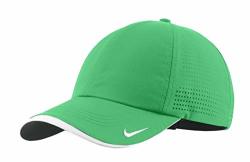 Nike Authentic Dri-fit Low Profile Swoosh Embroidered Perforated Baseball Cap Lucky Green One Size