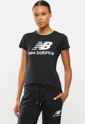 New Balance Essentials Stacked Logo Tee - Black