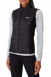 Tca Women's Excel Runner Thermal Lightweight Running Gilet bodywarmer With Zip Pockets - Black Stone Small