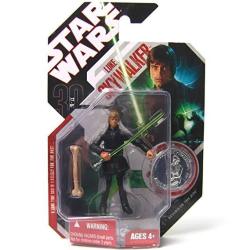Star Wars 30TH Anniversary Luke Skywalker Jedi Knight Action Figure 25 With Coin