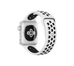 Mdm Silicone Strap For 38 40MM Apple Watch - White & Black S m