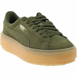 puma suede platform trace olive night