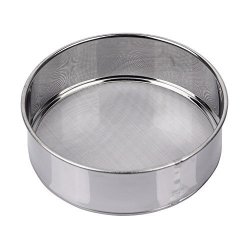 Ampseven Tamis Fine Mesh Flour Sieve 60 Stainless Steel Round Sifter For Baking 6 Inch 60M Mesh