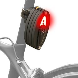 Aderoace Bike Lock Foldable Bicycle Lock With Taillight Anti Theft USB Charging Anti Hydraulic Lock Electric Motorcycle Mountain Bike Folding Cycle Lock Unfolds To