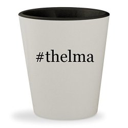 Thelma - Hashtag White Outer & Black Inner Ceramic 1.5OZ Shot Glass