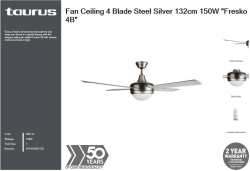 Taurus 4 Blade Ceiling Fan