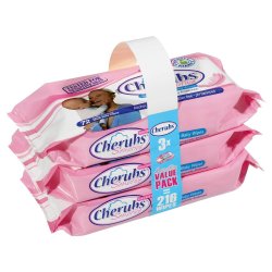 Cherubs - Sensitive Fragrance Free Baby Wipes 3X72S