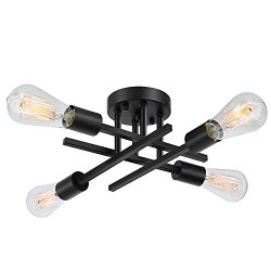 4 light semi flush