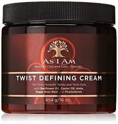 As I Am Twist Defining Cream For Shiny Smooth Twists And Twist Outs 16 Oz By