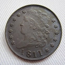 1811 Usa Classic Head Half Cents Coins Copy
