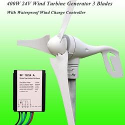 400w 24v 12v Wind Turbine Max 600w Wind Generator + Max 600w Wind Controller