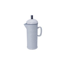 Ceramic Coffee Plunger Blue SGN1955
