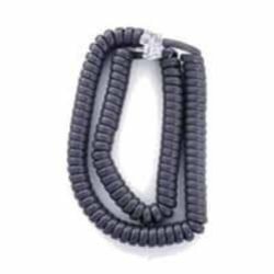 RJ9 Curly Telephone Cable Black