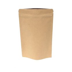 Awepackage Heavy Duty Kraft Paper Self Standing Resealable Zipper Pouch Bags 1 Oz- 16 Oz - Fda And Usda Compliant 100 5 Oz