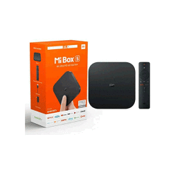 XiaoMi Mi Tv Box S 4K Ultra HD Streaming Media Player + Mi 1080P Smart Projector 2 - White