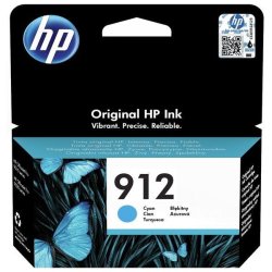 HP 912 Cyan Original Ink Cartridge 315 Pages