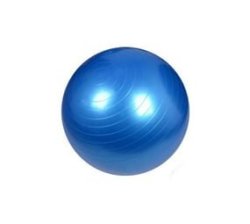 Exercise Gym Ball Anti Burst 65CM Metallic Blue