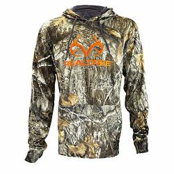 Hyde Gear Realtree Edge Camo Tech Pull-over Hoodie Large Logo Design Outdoor Hunting - M - Edge Camo