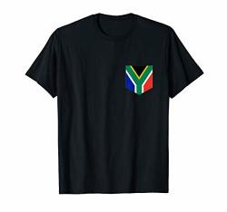 South Africa Flag Tee With Printed South African Flag Pocket